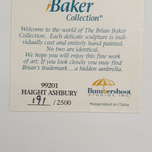 Brian Baker Collection Haight Ashbury Model 99201 Deja Vu In Original Box - Picture 4 of 10